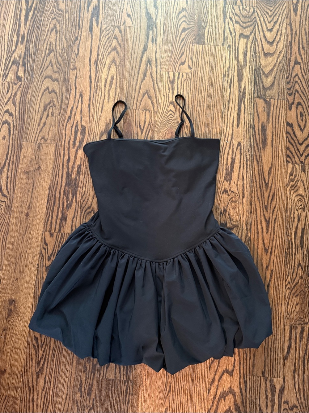 Black Spaghetti Strap Mini Dress